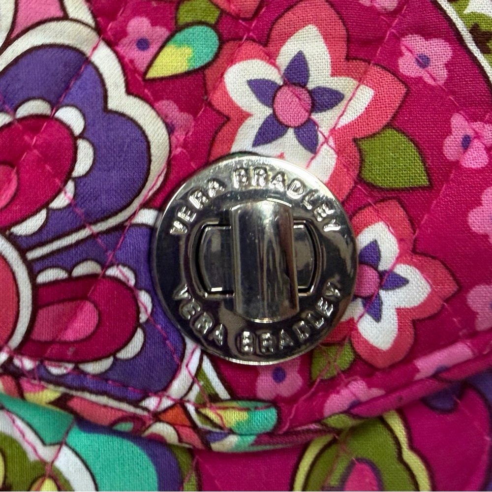 Vera Bradley Pink and Purple Floral wristlet